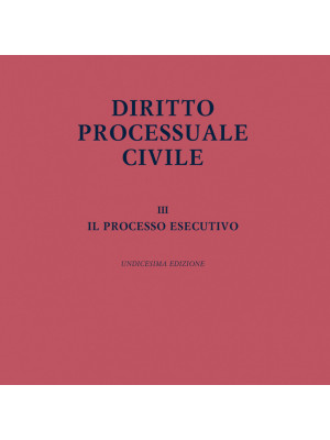 Diritto processuale civile. Vol. 3: Il processo esecutivo