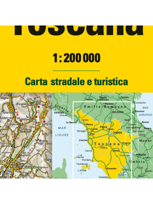 Toscana 1:200.000. Carta stradale e turistica