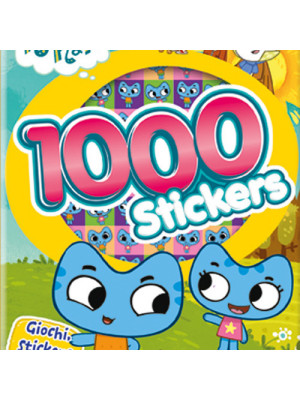1000 stickers. Kit N Kate. Con adesivi. Ediz. a colori